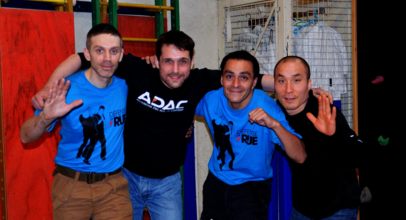 Thomas Gilbert avec l'équipe de l'ADAC49 et Ludovic Louboutin