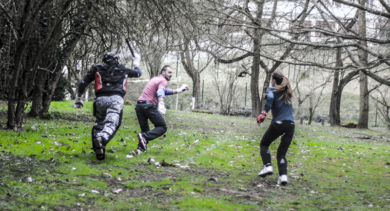 Deux participants lors d'une situation du stage CATS du 15/03/2015