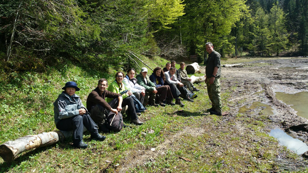 Participants au stage de survie ADAC