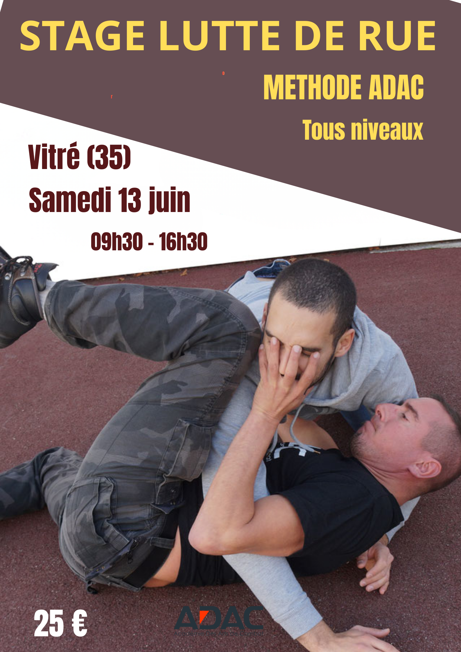 Stage Lutte de rue »Savoir se défendre au sol » à vitré