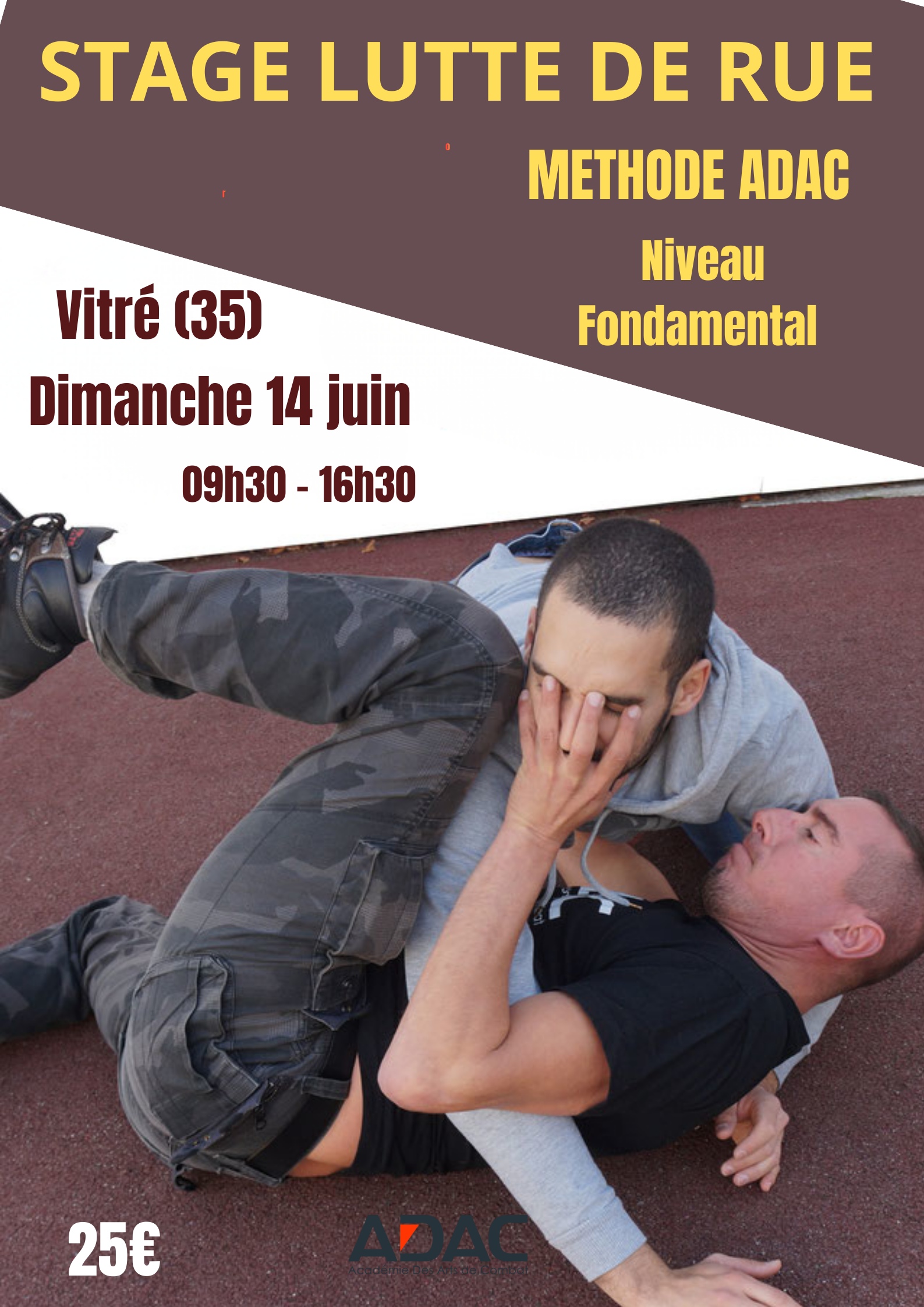 Stage Lutte de rue – Réservé aux pratiquants niveau fondamental à vitré